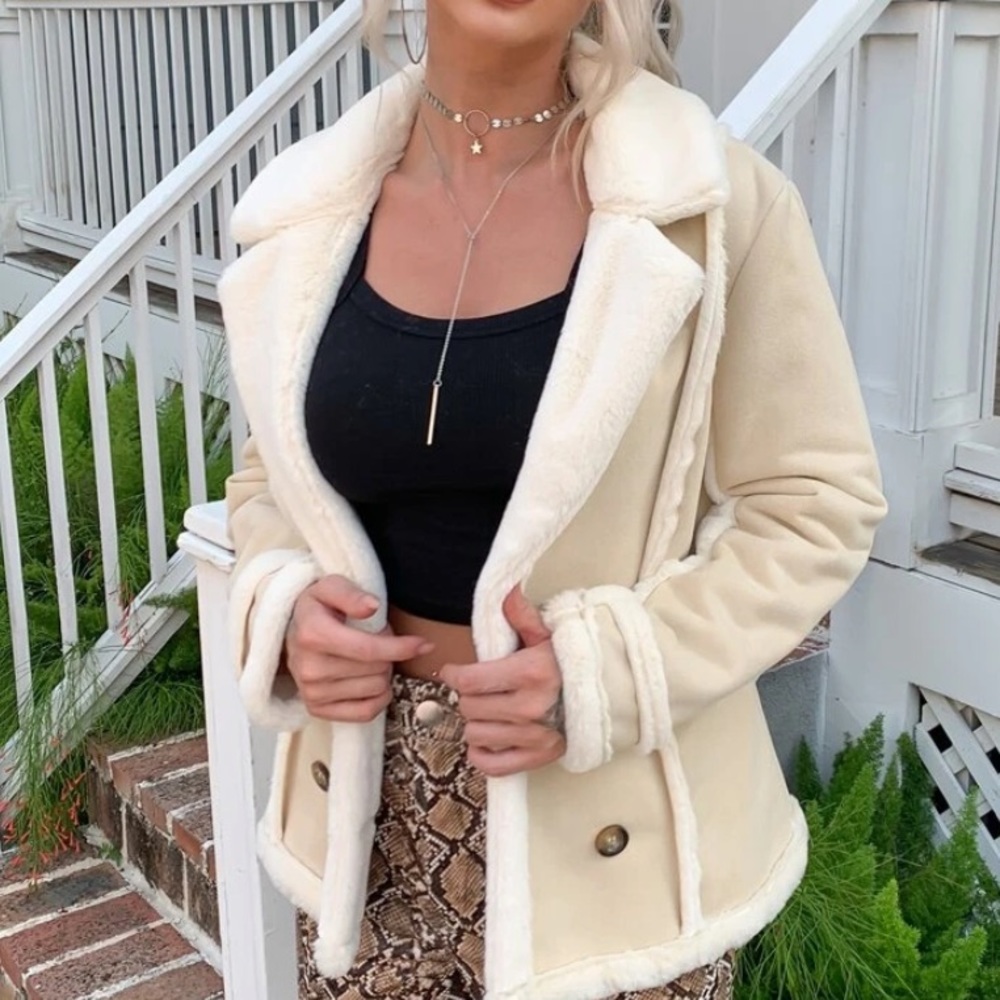 Double Button Lapel Jacket